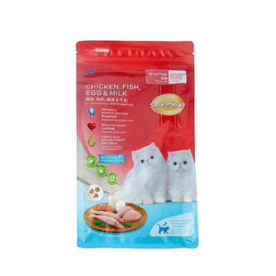 SmartHeart Kitten Cat Food Chicken,Fish,Egg & Milk Flavor