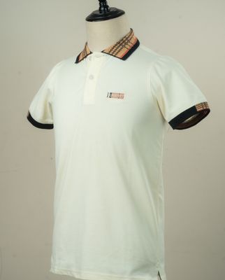 BB 12 Jaquard Collar Premium Polo Off White