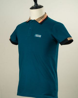 BB 12 Jaquard Collar Premium Polo Sailor Blue
