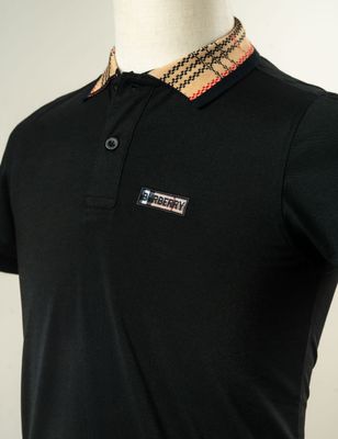 BB 12 Jaquard Collar Premium Polo Black_img_1
