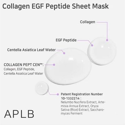 APLB Collagen EGF Peptide Sheet Mask – 25ML_img_1
