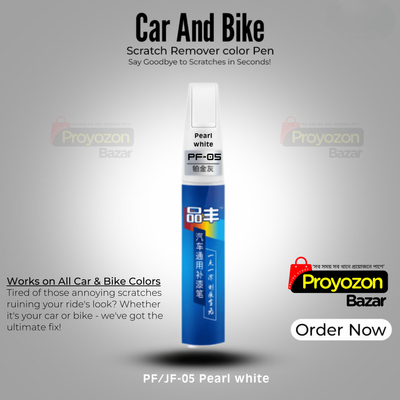 Pearl White Color Car And Bike Scratch Repair Color Pen._img_1