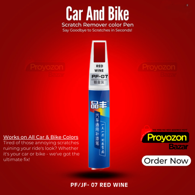 Red Wine Color Car And Bike Scratch Repair Color Pen._img_1