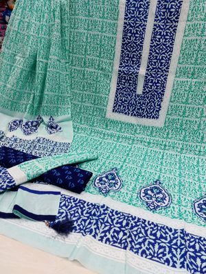VIP Block Print Unstitch Three Piece_img_0