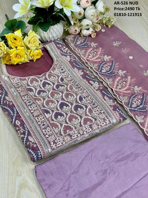 Semi –Embroidery & Sequence Work Party dress_img_2