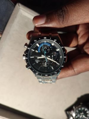 EDIFICE Silver CH Black Dial AAA GRADE_img_0