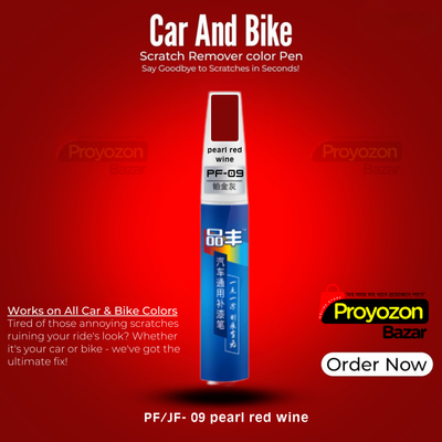 Pearl Red Wine Color Car And Bike Scratch Repair Color Pen._img_1