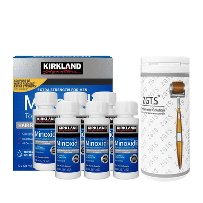 Kirkland Minoxidil 5% - 6 months supply (full course) & ZGTS Derma Roller_img_0