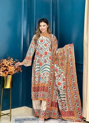 Cotton Silk Three piece_img_1