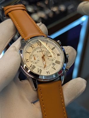 Fossil Q Mustard Belt Silver Case RG Digit_img_0
