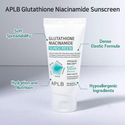 APLB Glutathione Niacinamide Sunscreen SPF50+ PA++++ 40ml_img_1