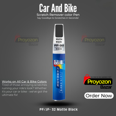 Matte Black Color Car And Bike Scratch Repair Color Pen._img_1