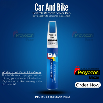 Passion Blue Color Car And Bike Scratch Repair Color Pen._img_1