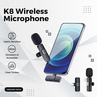 K8 Wireless Professional Microphone For OTG Type-C Supported Smartphones Live, Video, Sound_img_2