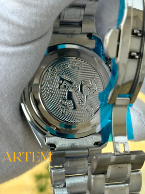 Omega Speedmaster Broad Arrow Two-Chrono Chronograph Navy Blue Dial AA_img_1