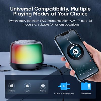 Joyroom Bluetooh Speaker – JR-ML03 Transparent Wireless Speaker With RGB Light_img_4