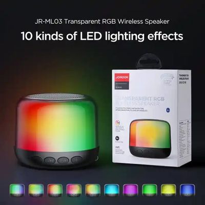 Joyroom Bluetooh Speaker – JR-ML03 Transparent Wireless Speaker With RGB Light_img_5