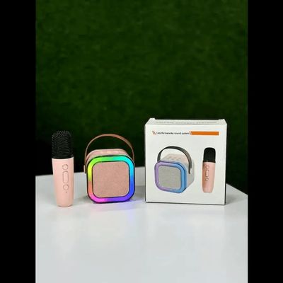 K12 Portable Karaoke Bluetooth Speaker With Microphone_img_1