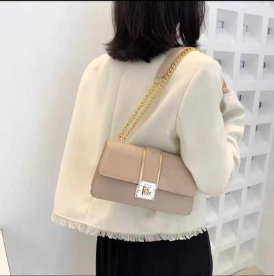 Elegant women shoulder bag Metarial : genuine lather Color : Brown /white/pink_img_2
