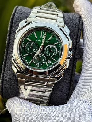 Bvlgari chrono glossy green dial_img_0