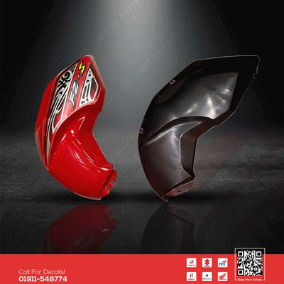 Tanky Box (Red-Colour) for Yamaha FZS V1 (Red Colour) bike._img_1