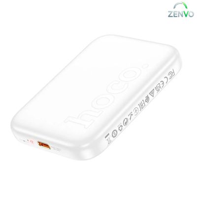 HOCO J117A magnetic wireless fast charging Power bank 10000mAh – White Color_img_1