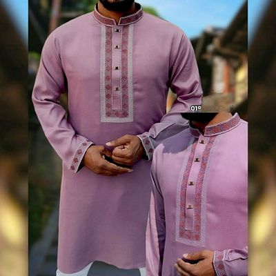 Soft Cotton Embroidery Panjabi_img_1
