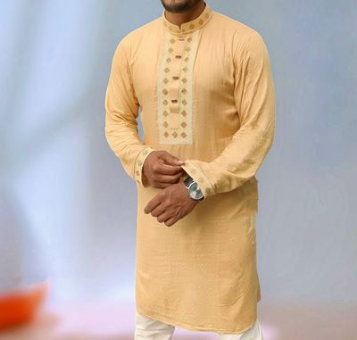 Soft Cotton Embroidery Panjabi_img_2