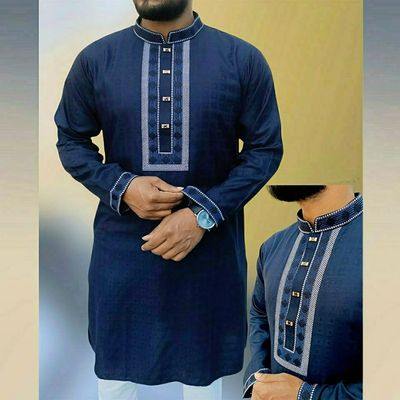 Soft Cotton Embroidery Panjabi_img_5