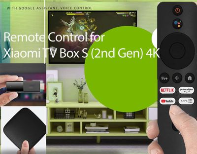 Xiaomi TV Box S (2nd Gen) 4K,Replacement Remote Control for Mi Box S 2nd Gen with Bluetooth and Voice Remote Control_img_2