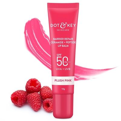 Dot & Key Skincare – Barrier Repair Ceramide + Peptide Lip Balm SPF 50 PA+++ (Plush Pink)_img_1