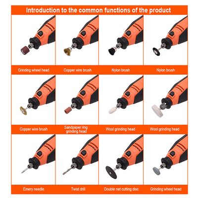 Harden 130W 211Pcs Rotary Grinder Set, Hand Power Small Mini Grinder Kit Portable Hobby Rotary Electric Grinder Tool Set 752912_img_2