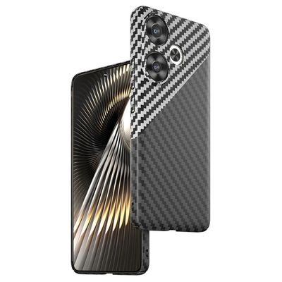 Redmi Turbo3 mobile phone case carbon fiber texture ultra-thin skin-feel PC contrast color fine hole Redmi K70 protective cover_img_5