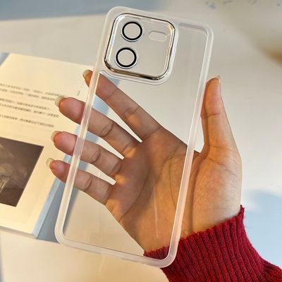 IQOO Z9x electroplating lens  glass film transparent mobile phone case_img_5