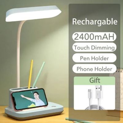 YAGE YG-T031C Rechargeable Touch Dimming Desk Lamp – Pen & Phone Holder_img_0