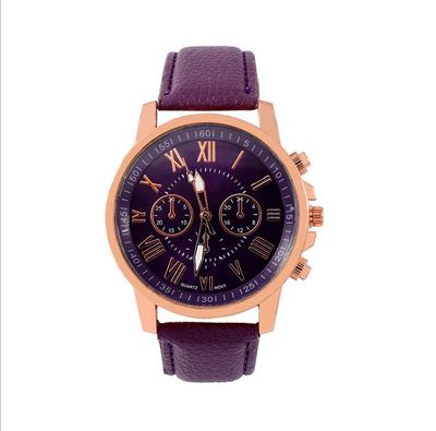 Fashionable Quartz Wrist Watch, Faux Leather Band, Men and Women'S Wristwatch FREE Gift With purchase_img_5