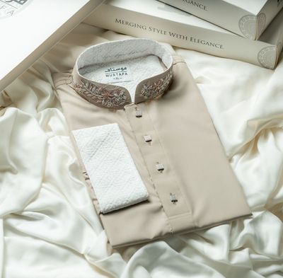 AZLAAN - BEIGE CREAM X ZARDOSI_img_1