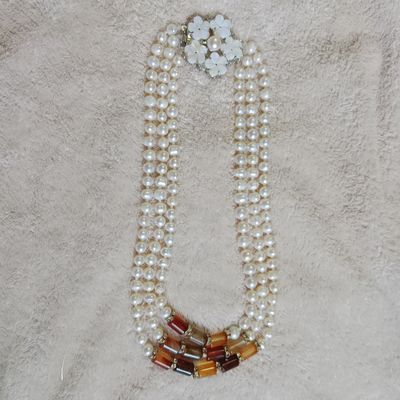 Premium Quality pearl 3 Layer necklace for women_img_2