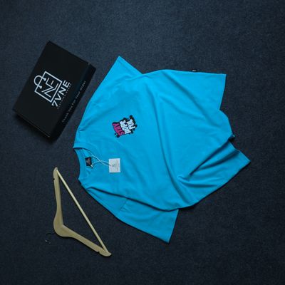 Stay Hopeful (Bright Sky Blue) - Drop Shoulder T-shirt_img_5