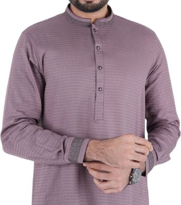 GoodMan Premium Quality Green Color Semi Long Panjabi_img_4