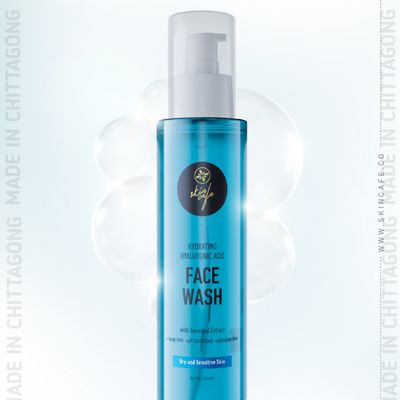 Skin Cafe Hydrating Hyaluronic Acid Face Wash with Seaweed Extract - 140ml_img_1
