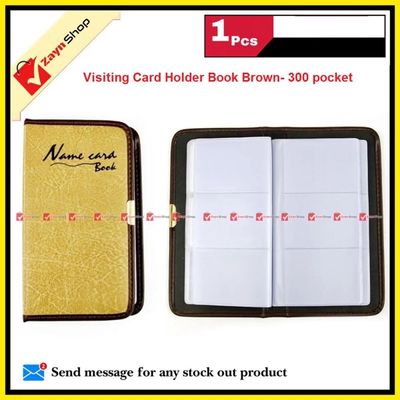Visiting Card Holder Book Brown  300 Pocket_img_0