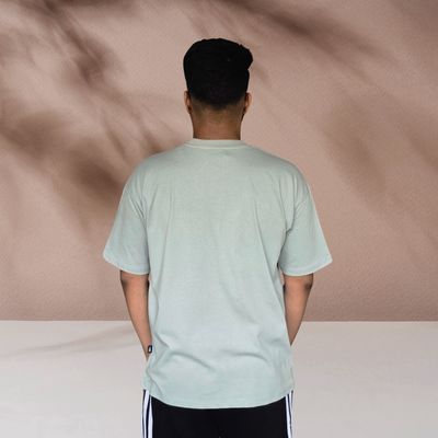 Just Me Bro (Pastel Stone Green) - Exclusive Oversized Drop Shoulder T-Shirt_img_2