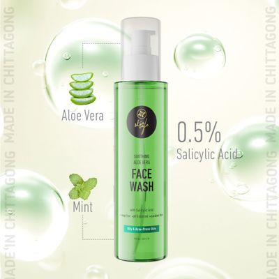 Skin Cafe Soothing Aloe Vera Facewash with Salicylic Acid -140ml_img_3