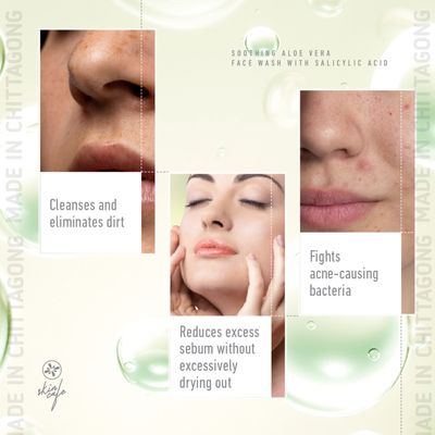 Skin Cafe Soothing Aloe Vera Facewash with Salicylic Acid -140ml_img_4