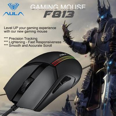 Aula F813 Pro Colorful Light Effects Gaming Mouse_img_0
