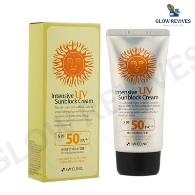 Three W Clinic Intensive UV Sunblock Cream 𝐒𝐏𝐅𝟓𝟎+ 𝐏𝐀+++ (𝟕𝟎𝐦𝐥)_img_1