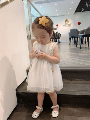 Baby Girls Fluffy Chiffon Summer Princess Party Dress (3 to 6 years)_img_6