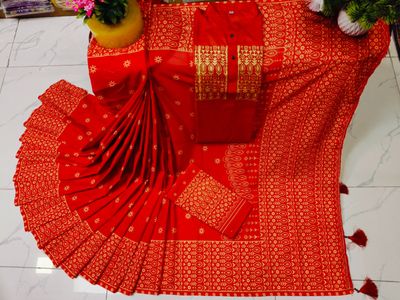 Sharee Panjabi Couple with Blouse Piece_img_4