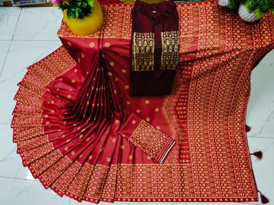 Sharee Panjabi Couple with Blouse Piece_img_7